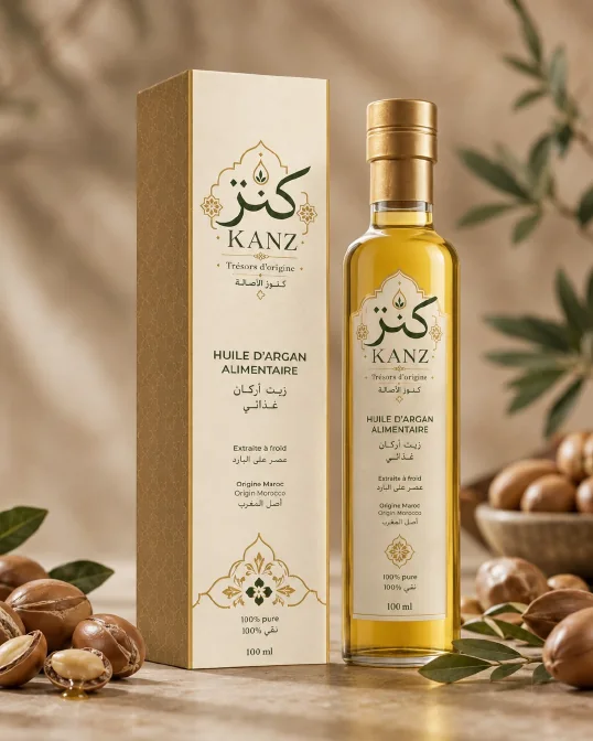 Huile d'argan alimentaire KANZ